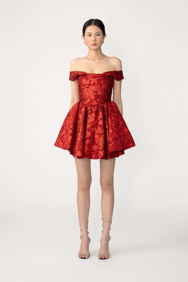 Jem Brocade Mini Dress